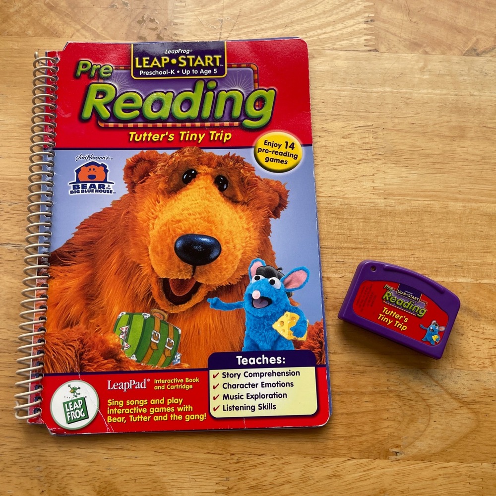 LeapFrog LeapPad Pre-Reading Bear in the Big Blue House Tutter's Tiny Trip Book
